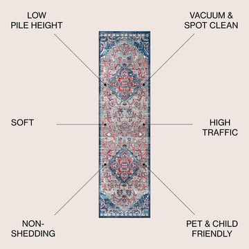 Friv modern Persian Vintage Medallion Area Rug
